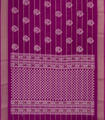 Magenta Printed Synthetic Dola Silk Saree With Zari Stripes & Border-BL5081
