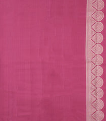 Dusty Pink Handloom Kanchipuram Silk Saree With Floral Motifs-KA15073