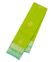 Light Green Woven Pure Silk Saree With Wedding Zari Buttas-KA16899