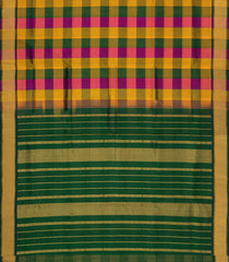 Multi Colour Handloom Silk Cotton Saree With Checks-SC4389