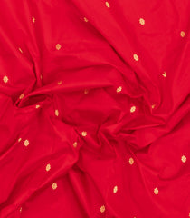 Red Handloom Paithani Silk Saree With Meena Buttas-PA1116
