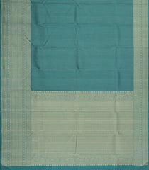 Shadow Green Handloom Kanchipuram Silk Saree With Stripes-KA14664