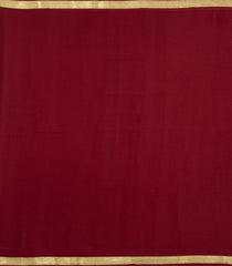 Maroon Woven Mysore Silk Saree With Zari Border-MS3695