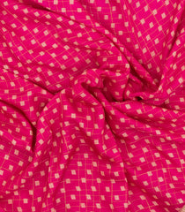 Pink Printed Synthetic Moss Chiffon Saree With Checks-BL5730