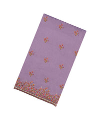 Lavender Woven Synthetic Blended Saree With Embroidered Motifs-EN2039