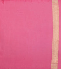 Dusty Pink Woven Mysore Silk Saree With Chevron Stripes-MS3512