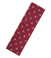 Maroon Woven Tussar Silk Saree With Floral Buttas-TU3404