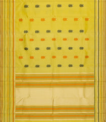 Mustard Handloom Soft Silk Saree With Gandaberunda Buttas-SO4783