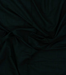Black Woven Bengal Cotton Saree With Contrast Border-BG1866