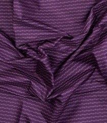Purple Woven Tussar Silk Saree With Chevron Stripes-TU3308