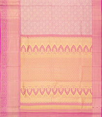 Pink Woven Tissue Silk Saree With Floral Zari Motifs-KA15560