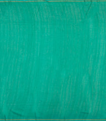 Aquamarine Printed Chanderi Cotton Saree With Peacock Motifs-CC1710