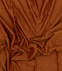 Rust Woven Chirala Cotton Saree With Contrast Border-CR1413