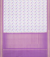 Lavender Handloom Pochampally Ikat Silk Saree With Tie & Dye Motifs -IK0436