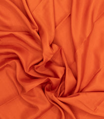 Orange Woven Mysore Silk Saree With Contrast Zari Border-MS3786