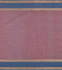 Maroon Handloom Silk Cotton Saree With Zari Buttas & Contrast Border-SC4819
