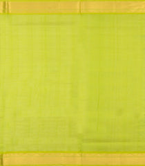 Blue Handloom Silk Cotton Saree With Buttas & Contrast Zari Border-SC5008