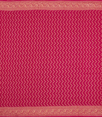 Pink Handloom Banarasi Khaddi Georgette Silk Saree With Zari Border-BE1862