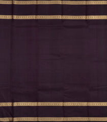 Black Handloom Kanchipuram Silk Saree With Zari Checks-KA16153