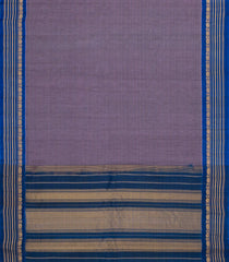Lilac Handloom Gadwal Silk Cotton Saree With Stripes -GA0275