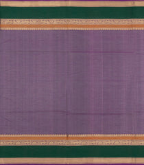 Purple Handloom Silk Cotton Saree With Checks-SC4212