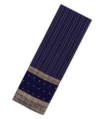 Violet Woven Mysore Silk Saree With Zari Stripes-MS3519