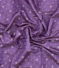 Lavender Printed Synthetic Dola Silk Saree With Zari Stripes & Border-SY0313