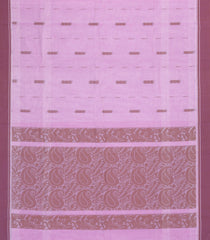 Light Pink Woven Rasipuram Cotton Saree With Floral Buttas-RA2564