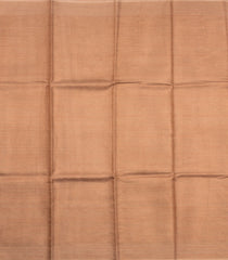 Dusty Peach Woven Tussar Tissue Silk Saree With Checks-TU3451