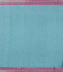Cyan Handloom Bengal Cotton Saree With Coin Buttas-BG1614