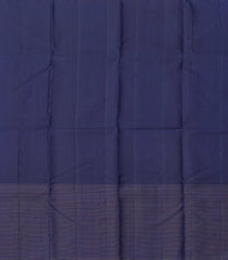 Red Handloom Korvai Kanchipuram Silk Saree With Checks & Contrast Border-KA13375