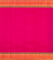 Purple Handloom Korvai Kanchipuram Silk Saree With Checks & Buttas-KA16057