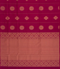 Pink Handloom Soft Silk Saree With Floral Motifs-SO4409