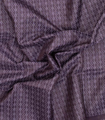Lilac Woven Tussar Silk Saree With Diamond Motifs-TU3302