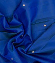 Blue Handloom Kanchipuram Silk Saree With Zari Buttas & Border-KA16180