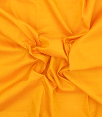 Yellow Handloom Korvai Kanchipuram 9 Yards Silk Saree With Crimson Border-KA13738