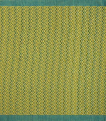 Neon Green Handloom Bengal Cotton Saree With Floral Motifs-BG1626