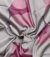 Grey Woven Art Dupion Saree With Abstract Motifs-BL4982