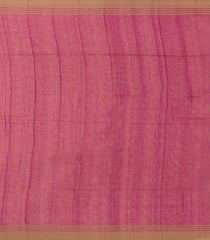 Hot Pink Handloom Bengal Cotton Saree With Bird Buttas-BG1604