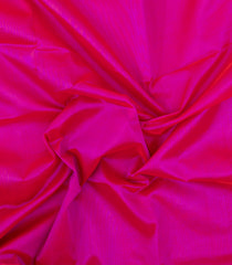 Hot Pink Handloom Korvai Silk Cotton Saree With Contrast Border-SC4505
