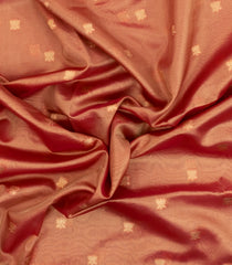 Red Woven Dupion Silk Saree With Buttas & Meena Borders-DS0586