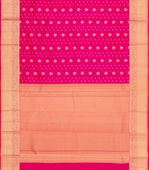 Hot Pink Woven Pure Silk Saree With Zari Buttas-EC2601