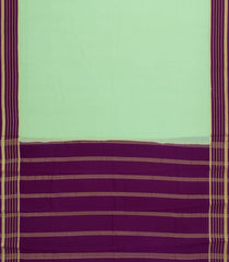 Mint Green Woven Mysore Silk Saree With Contrast Border-MS3286