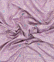 Lavender Handloon Banarasi Silk Saree With Meena Floral Motifs-BE1918