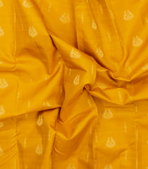 Mustard Woven Pure Silk Saree With Zari Buttas-EC2599