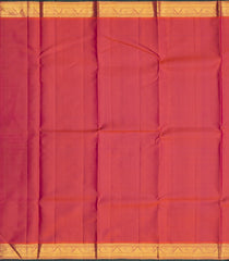 Dark Magenta Handloom Kanchipuram Silk Saree With Kamalam Buttas-KA12649