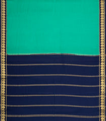 Aquamarine Woven Mysore Silk Saree With Contrast Border-MS3874