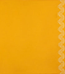 Mustard Woven Synthetic Viscose Saree With Floral Motifs-BL4728