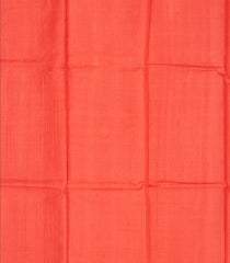 Peach Handloom Tussar Silk Saree With Pin Stripes-Peach