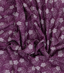 Burgundy Printed Art Dola Silk Saree With Zari Border-BL5788